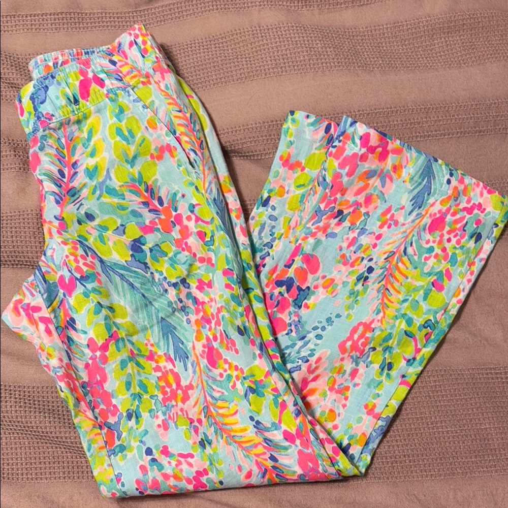 Lilly Pulitzer Colorful Floral Pants